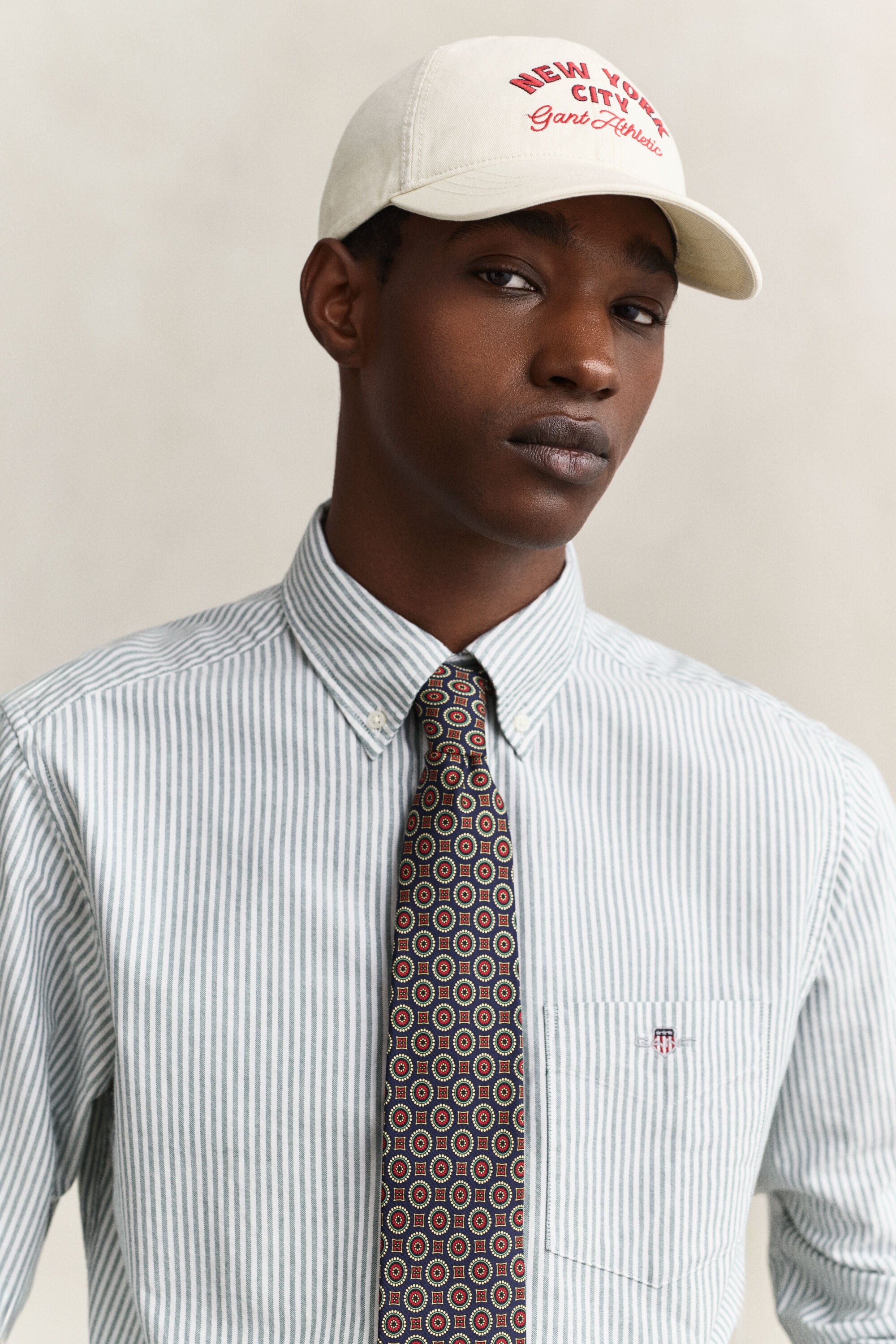 Classic Regular gestreept Oxford-hemd