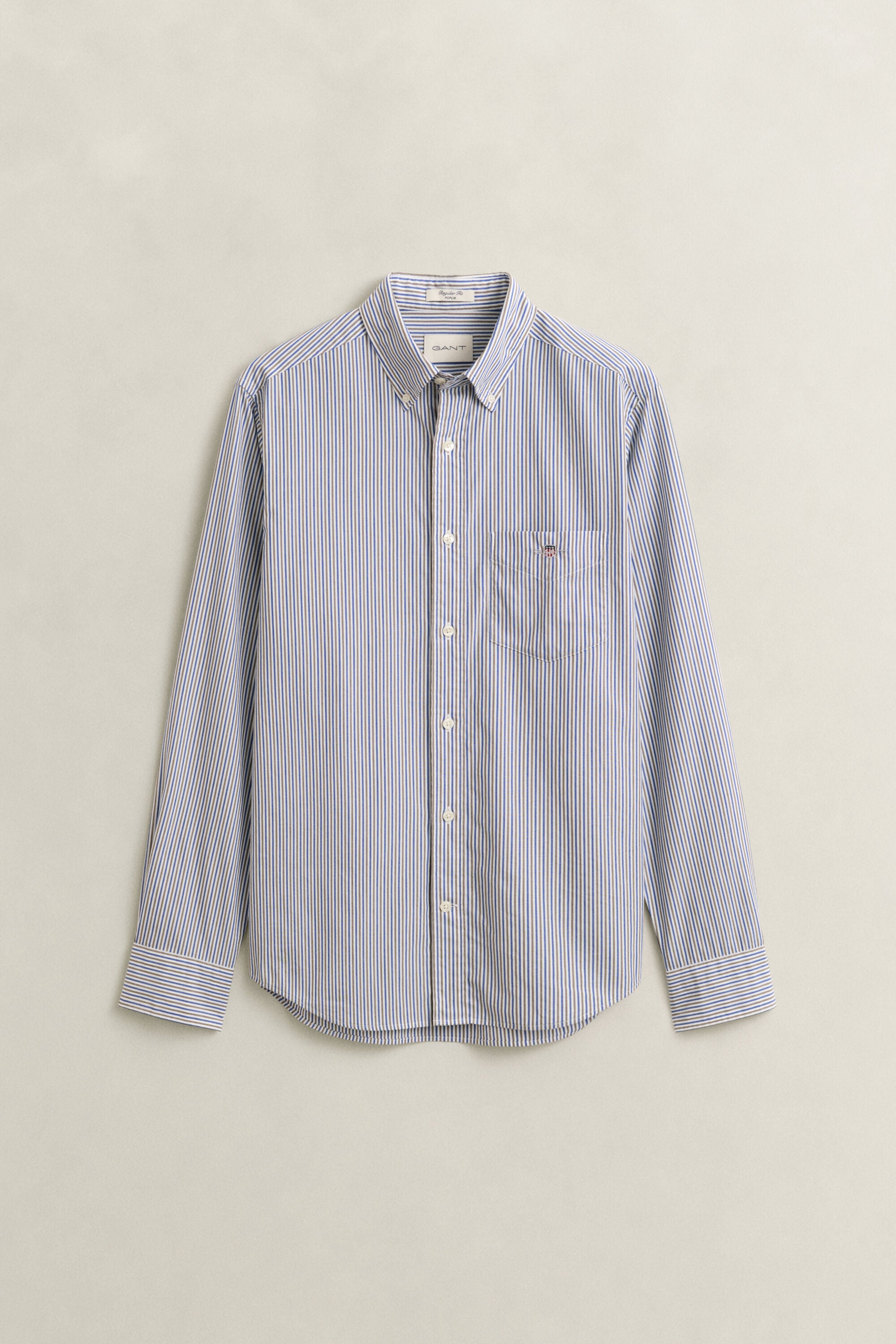 Chemise en popeline à rayures