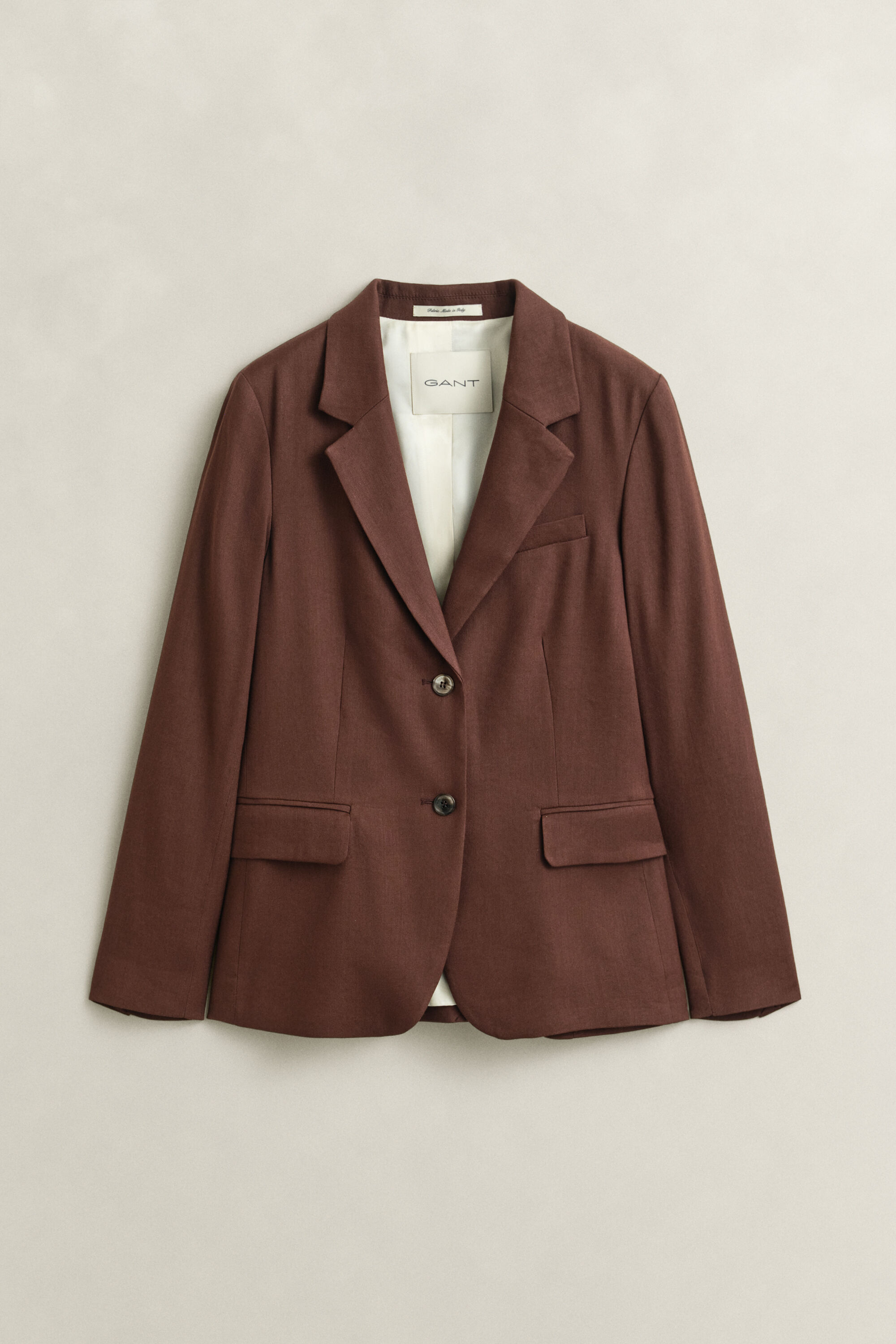 Blazer van stretchlinnen