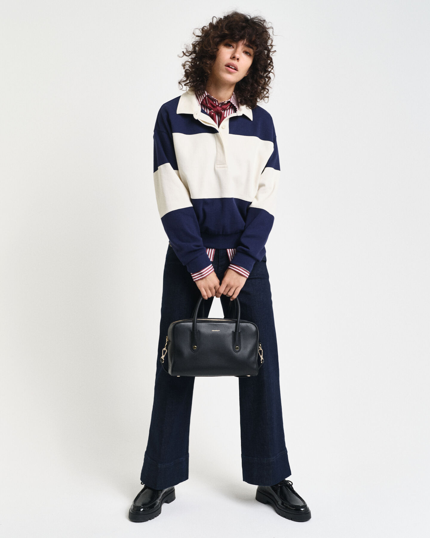 Rugger en piqué texturé à colour-block