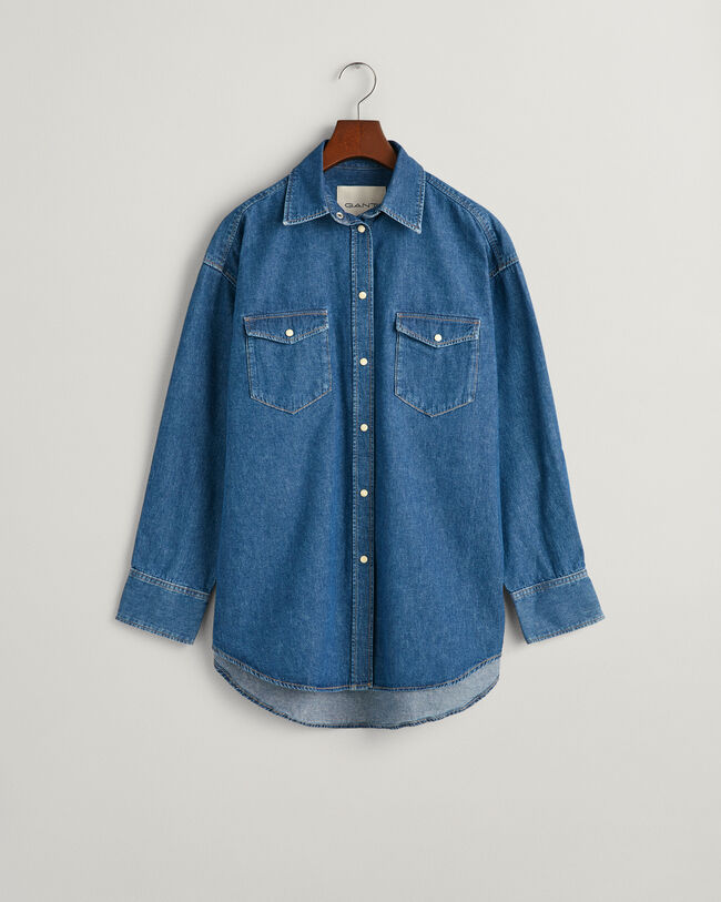 Chemise ultra-ample en denim