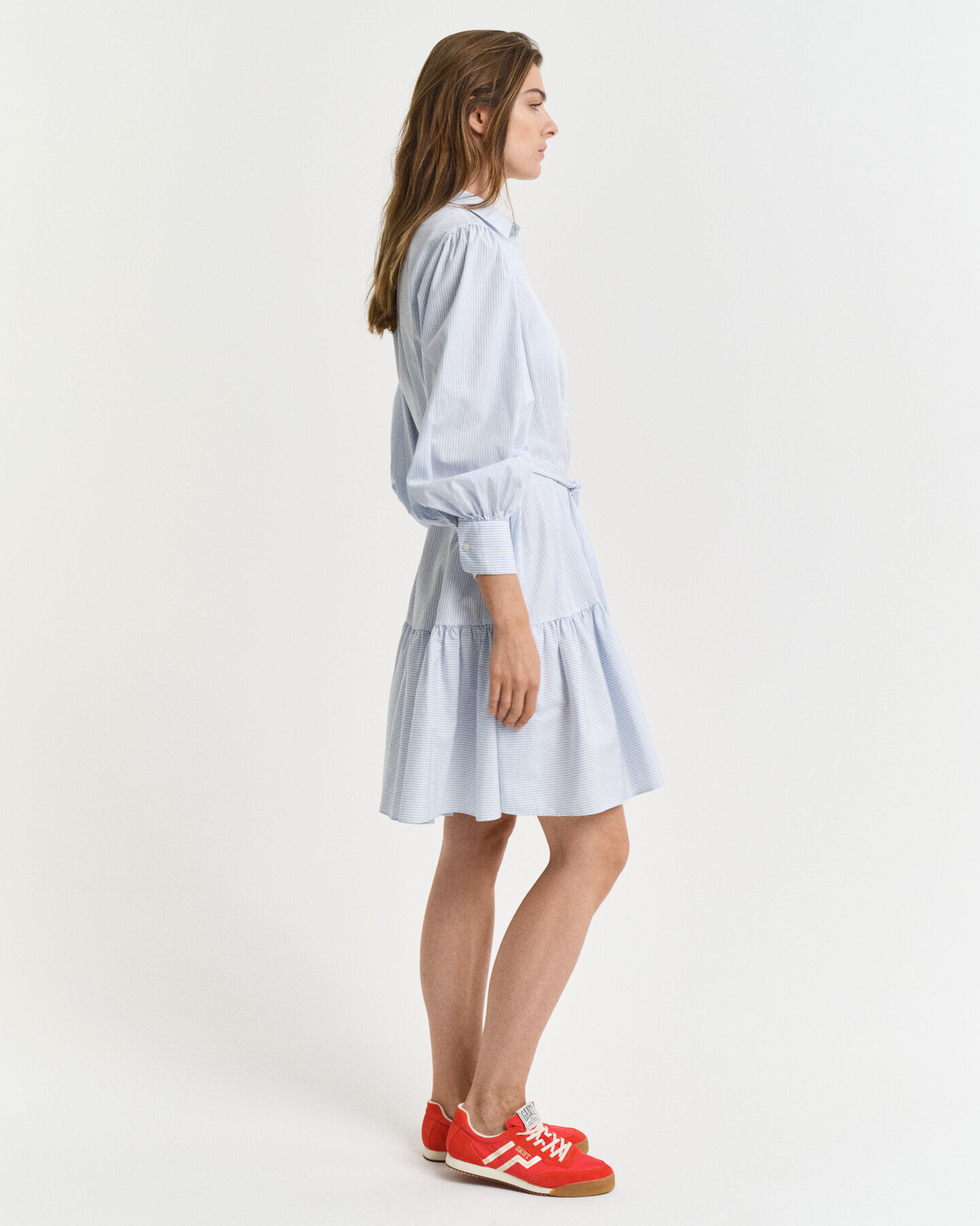 Robe en popeline à rayures Classic