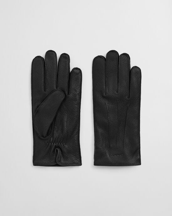 Gants en cuir doublé de cachemire