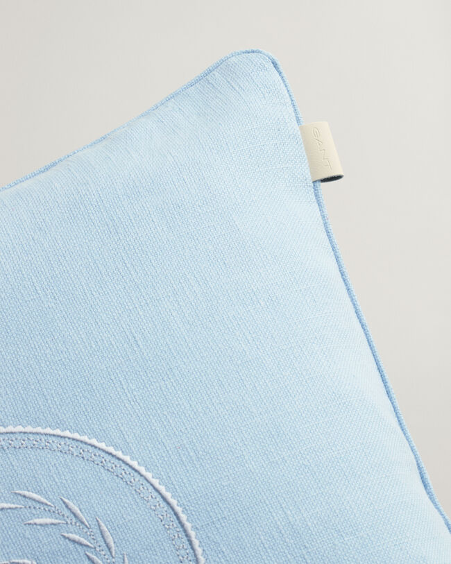 Housse de coussin Crest ton sur ton