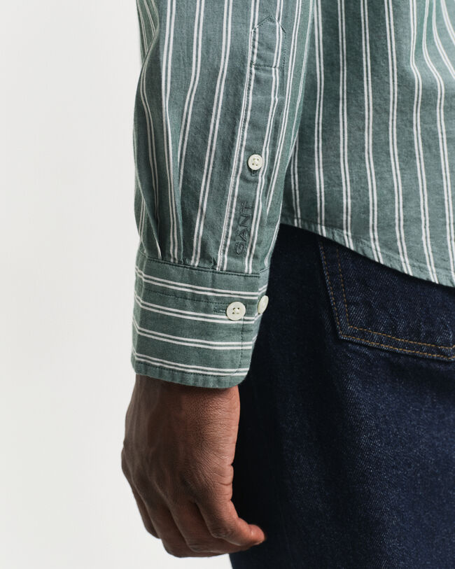 Regular Fit Archive poplin hemd met strepen