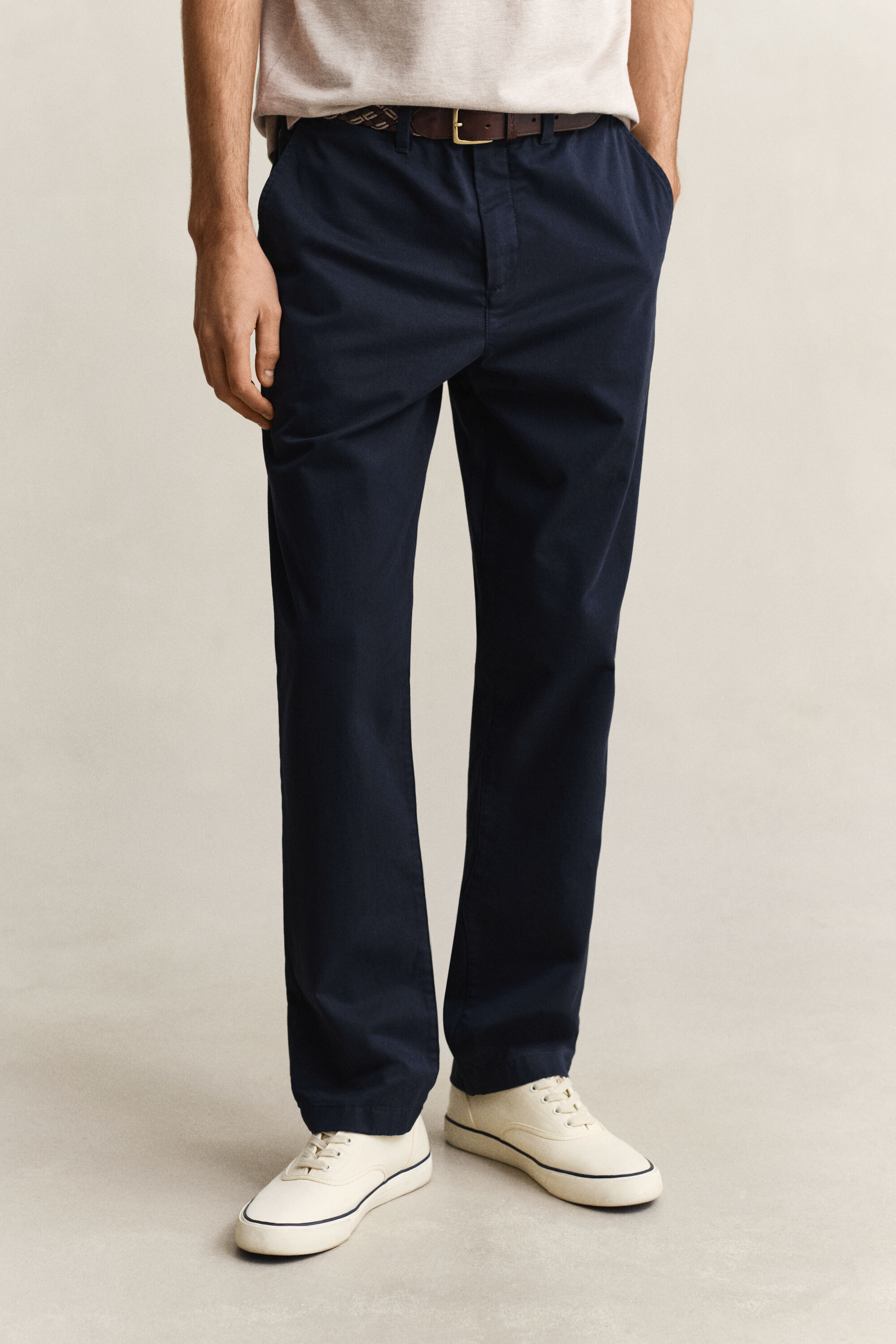 Pantalon chino classique coupe regular