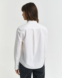 Klassieke Oxford-blouse met ruche