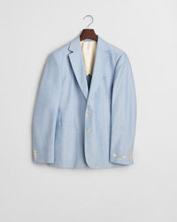 Veste blazer coupe slim en coton Oxford