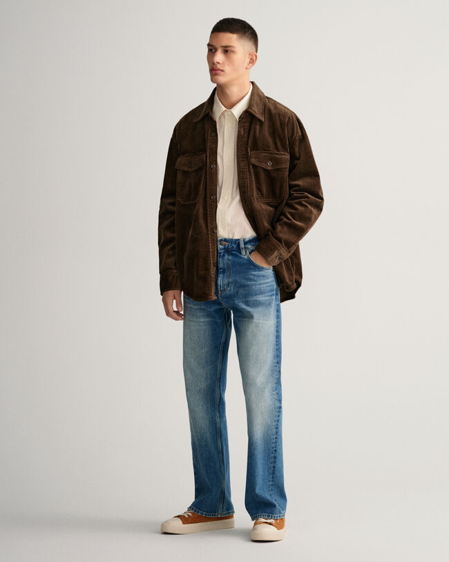 Surchemise en velours côtelé