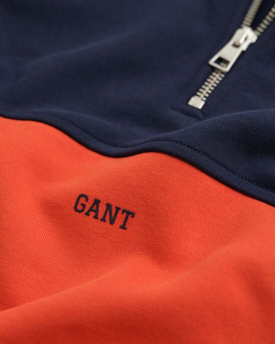 Sweat-shirt à demi-zip en colour-block Ado
