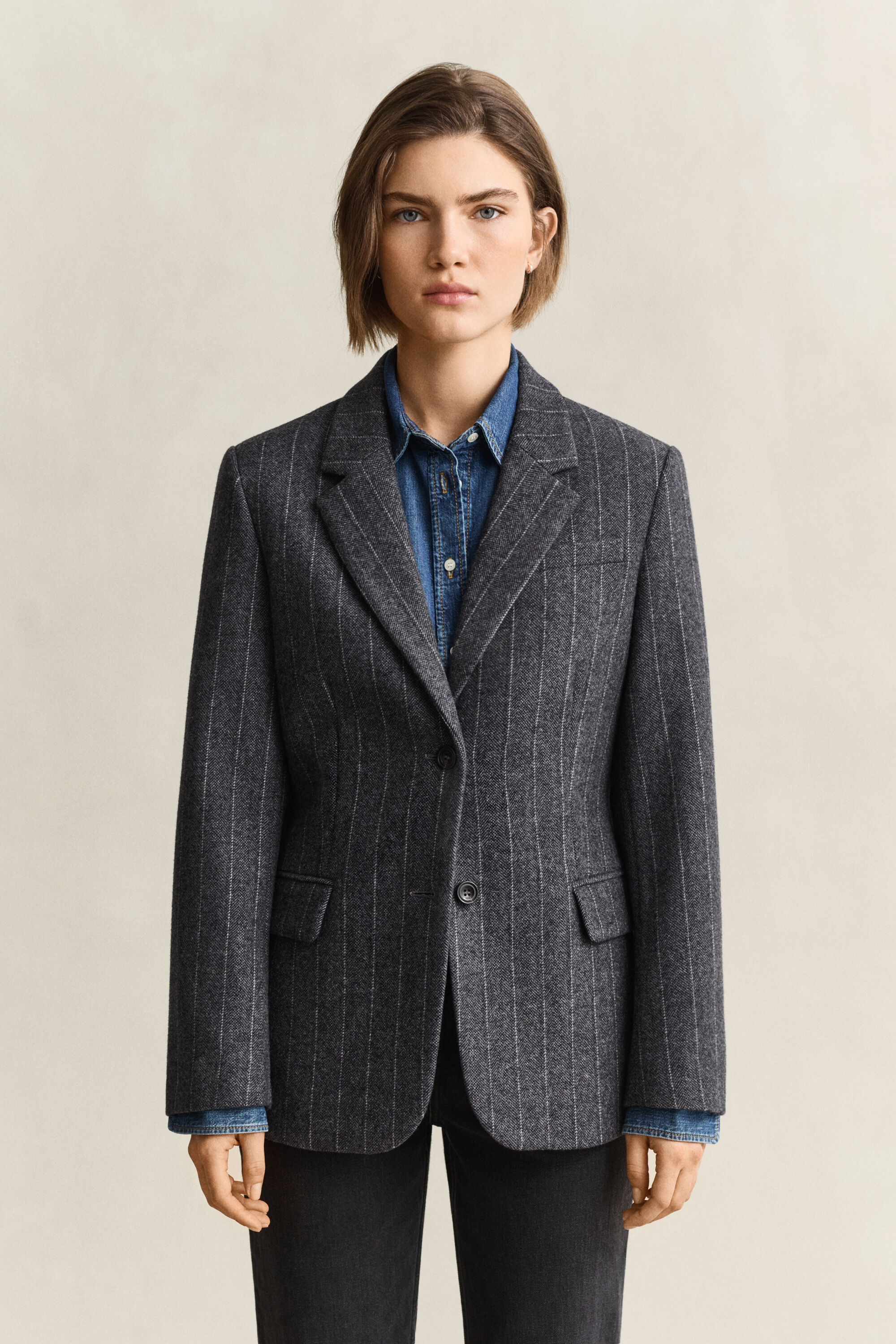 Veste blazer Hourglass à rayures tennis