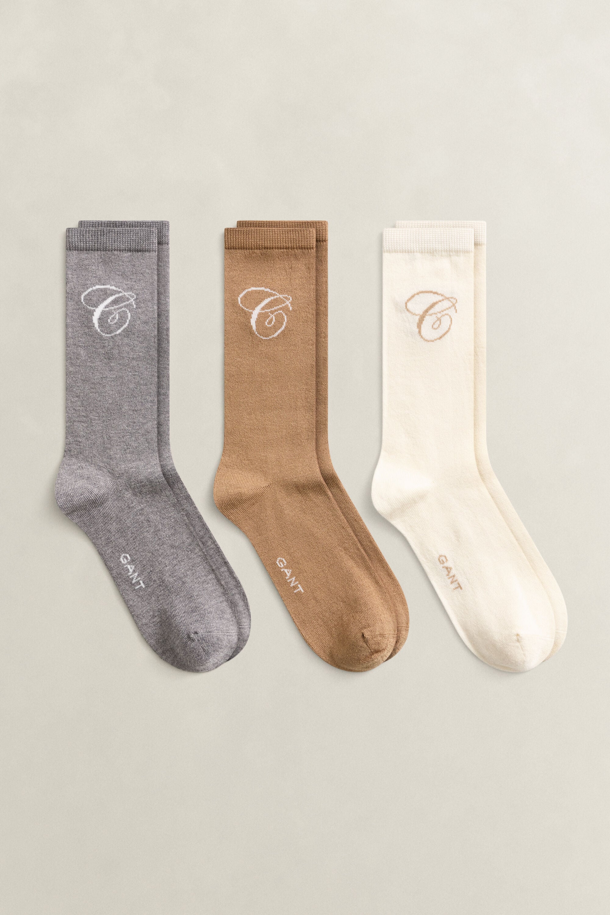Lot de 3 paires de chaussettes avec logo G manuscrit