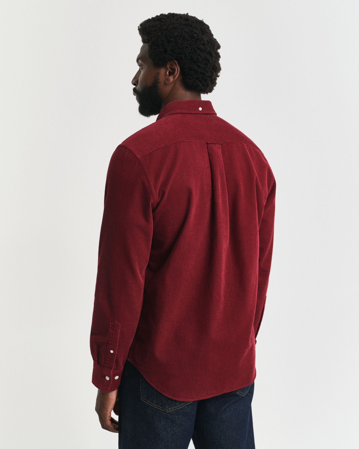 Regular Fit hemd van katoencorduroy
