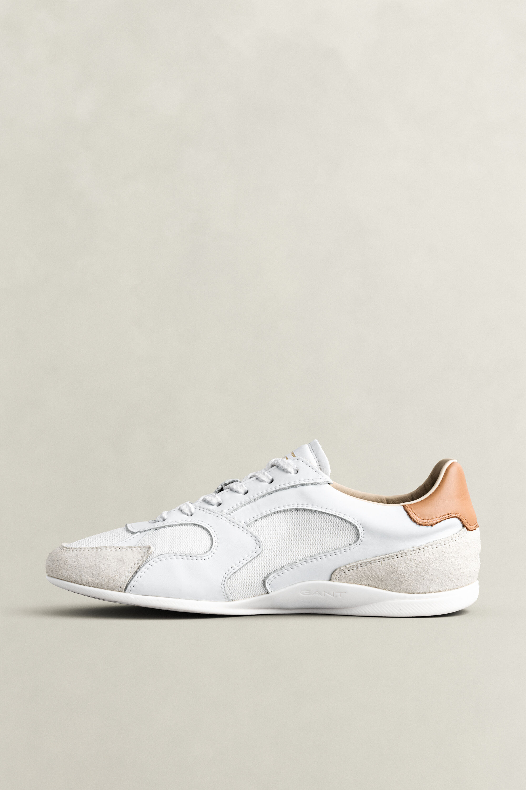 Sherly sneakers met leer en suède