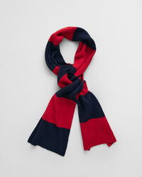 Gebreide gestreepte sjaal