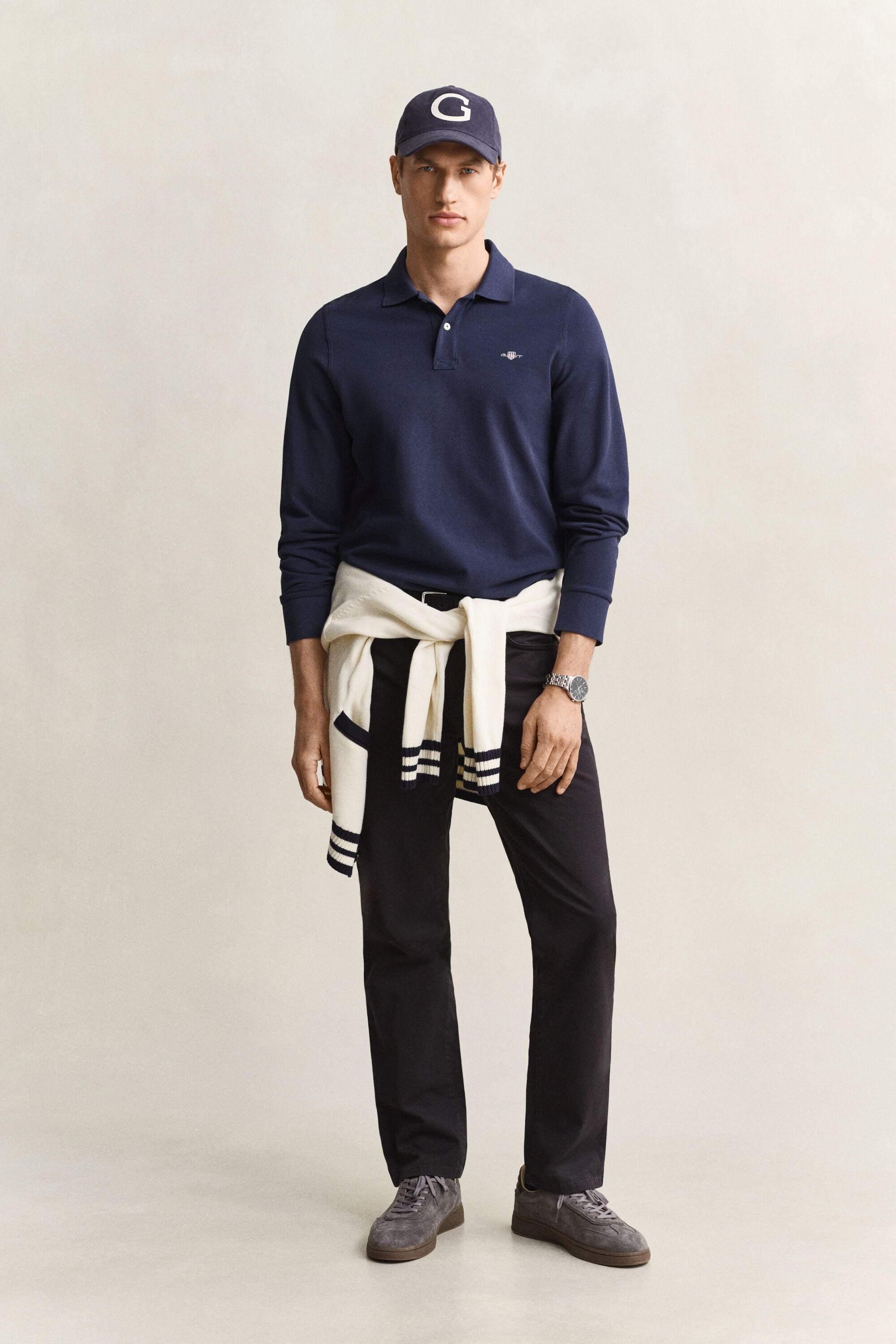 Poloshirt met lange mouwen