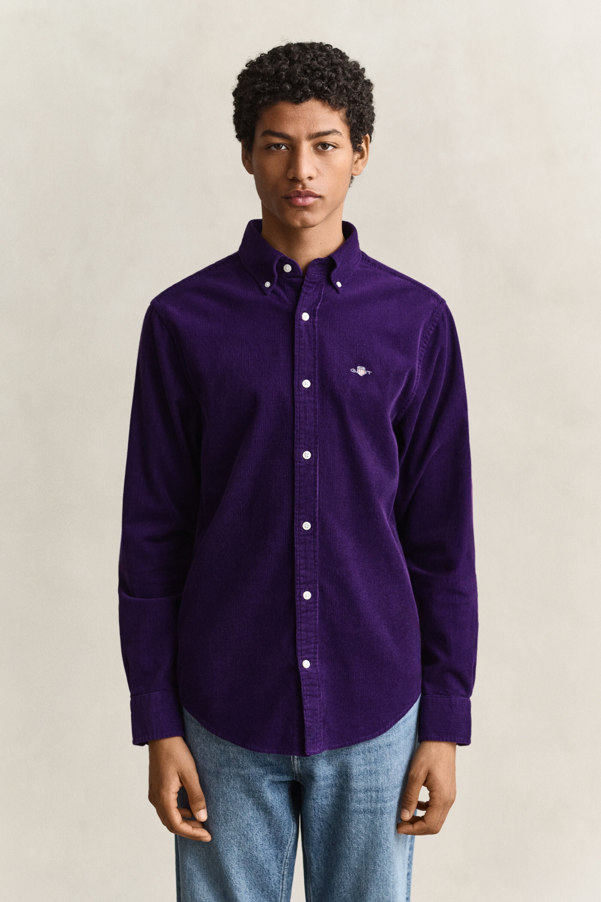 Chemise en velours côtelé
