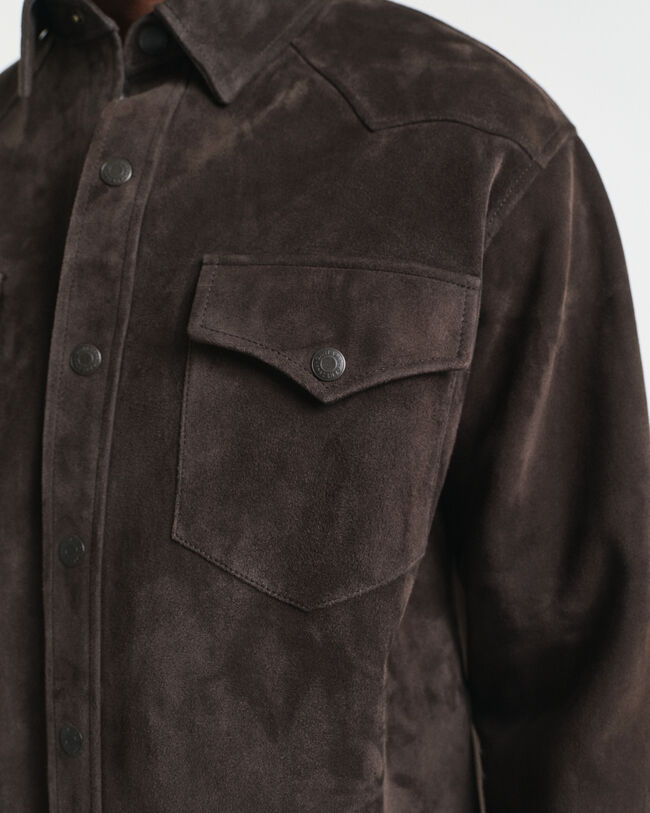 Relaxed Fit suède Rodeo-hemd