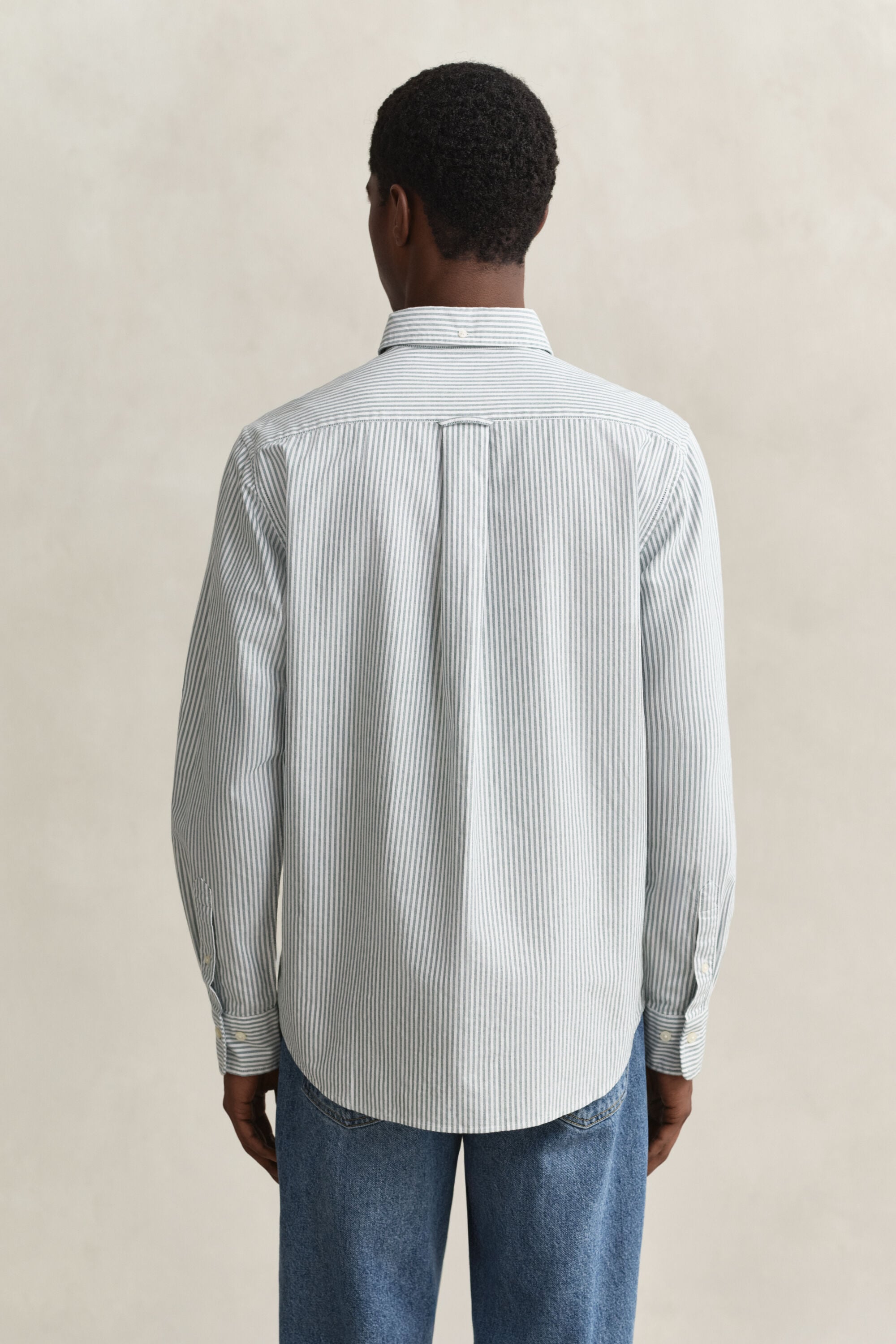 Classic Regular gestreept Oxford-hemd