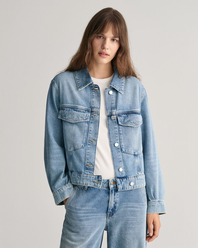 Veste courte en denim