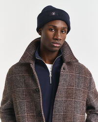 Bonnet côtelé en coton mélangé