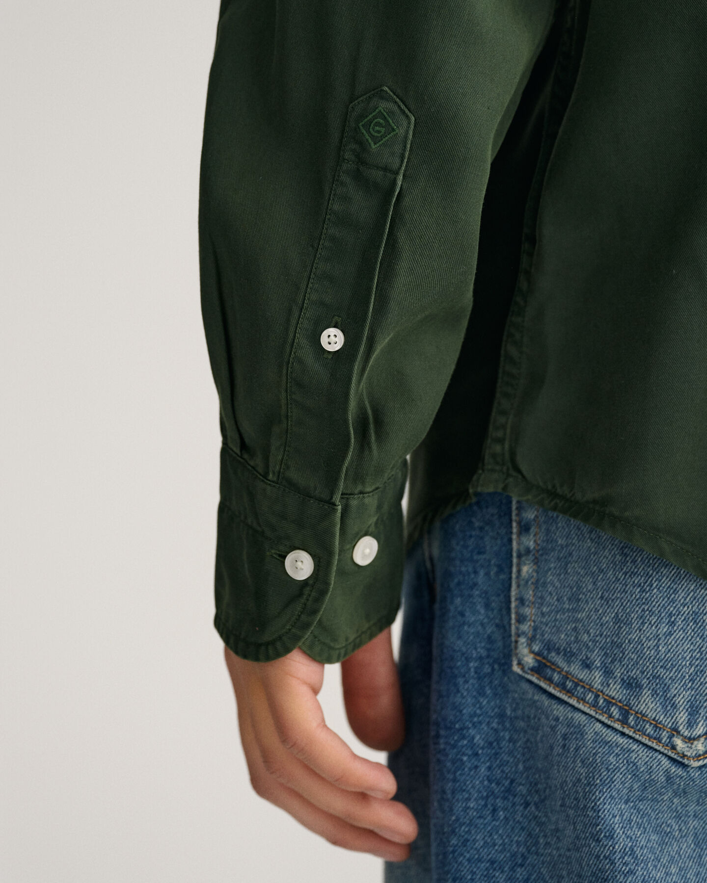 Chemise relaxed fit en lyocell teint en pi&egrave;ce