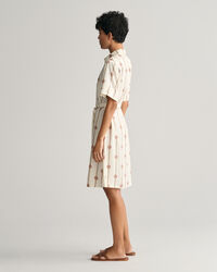 Hemdjurk met print en korte mouwen