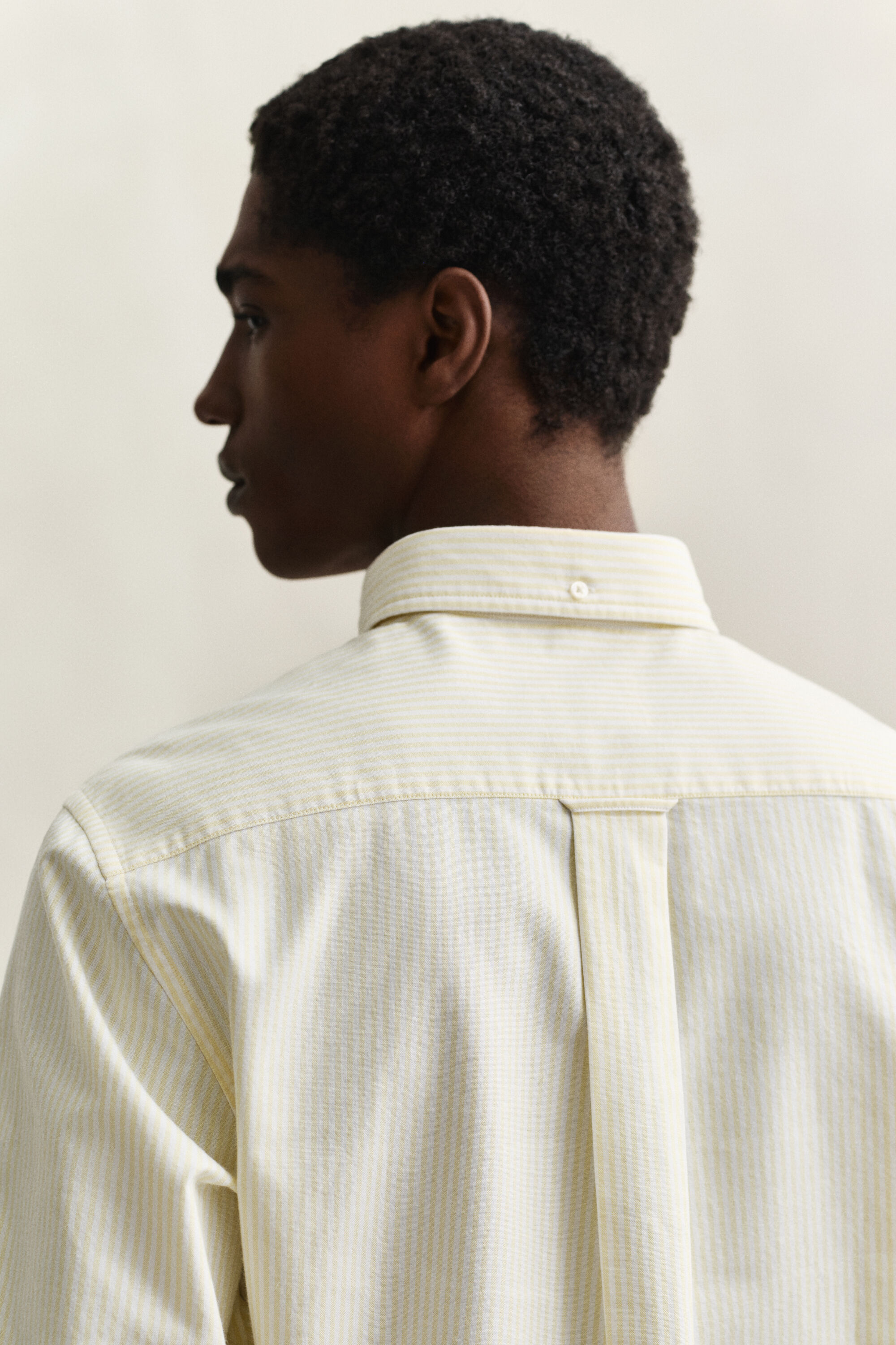 Chemise en coton Oxford classique à rayures Banker