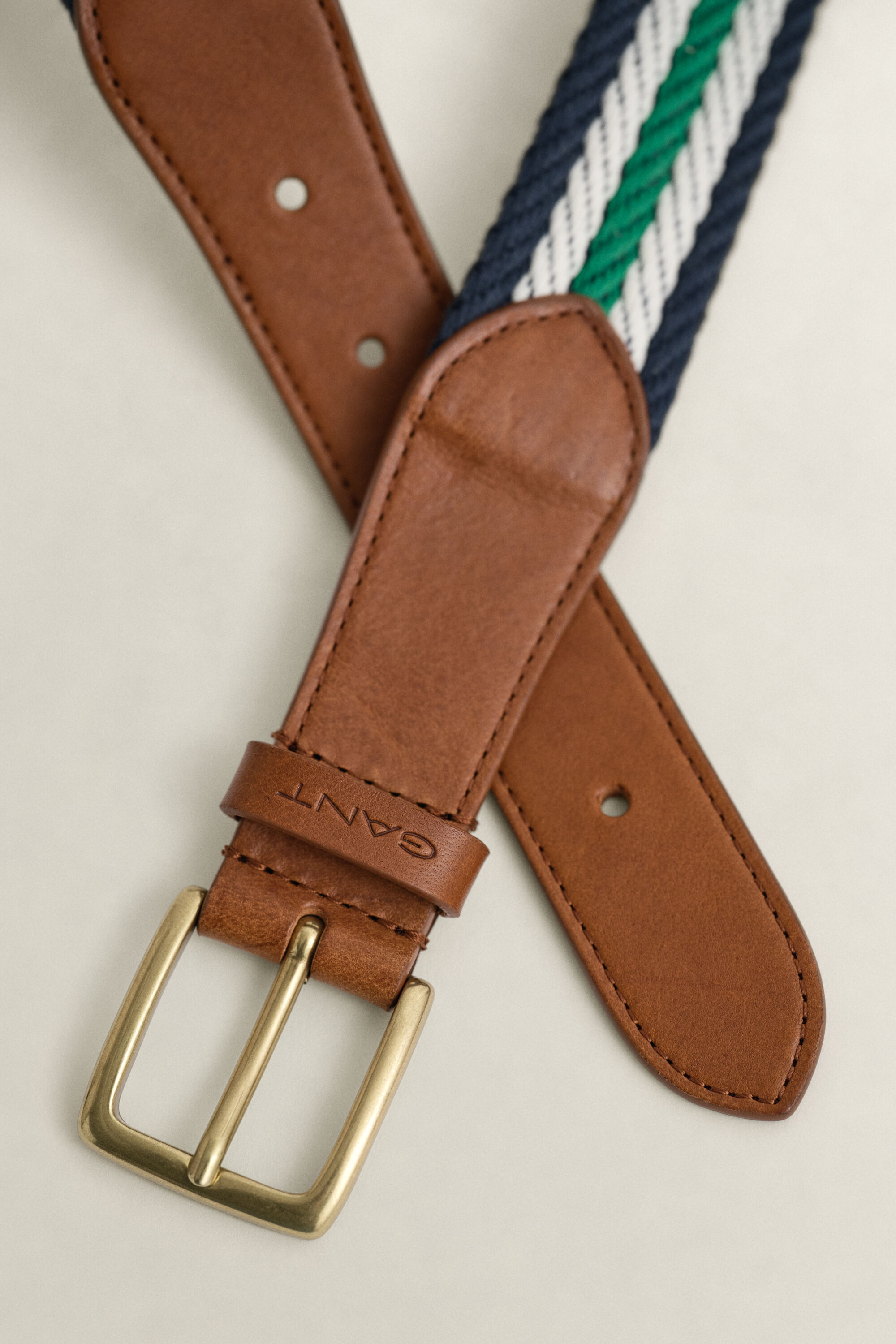 Ceinture en toile à rayures