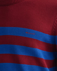 Sweater met ronde hals en Bretonse streep