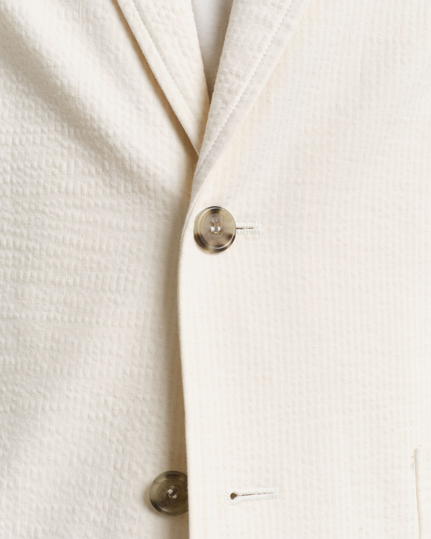 Slim Fit seersucker kostuumjasje