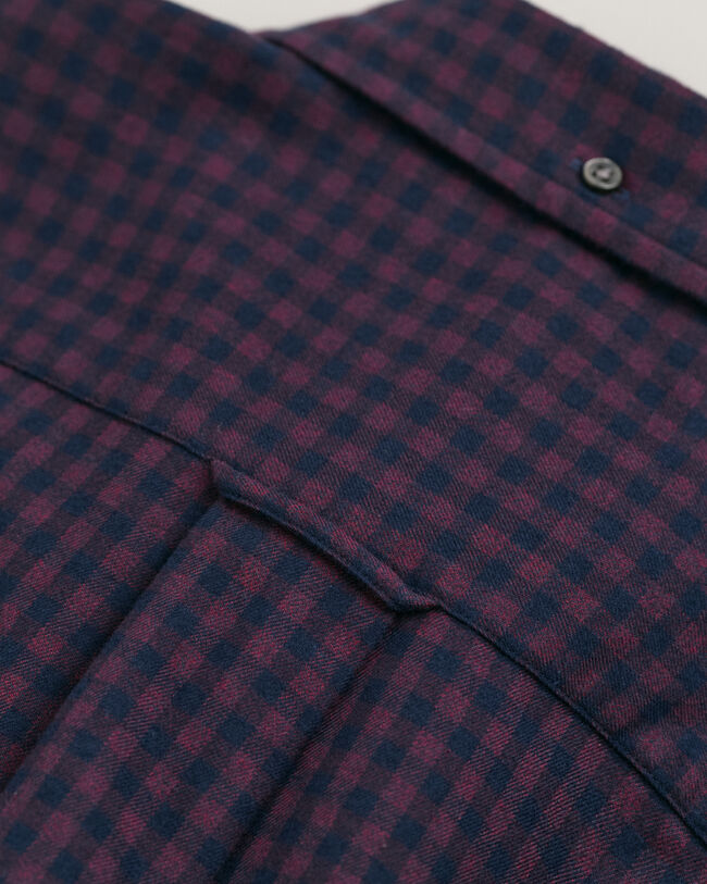 Regular Fit Jasp&eacute; Yarn hemd met Gingham-ruitje