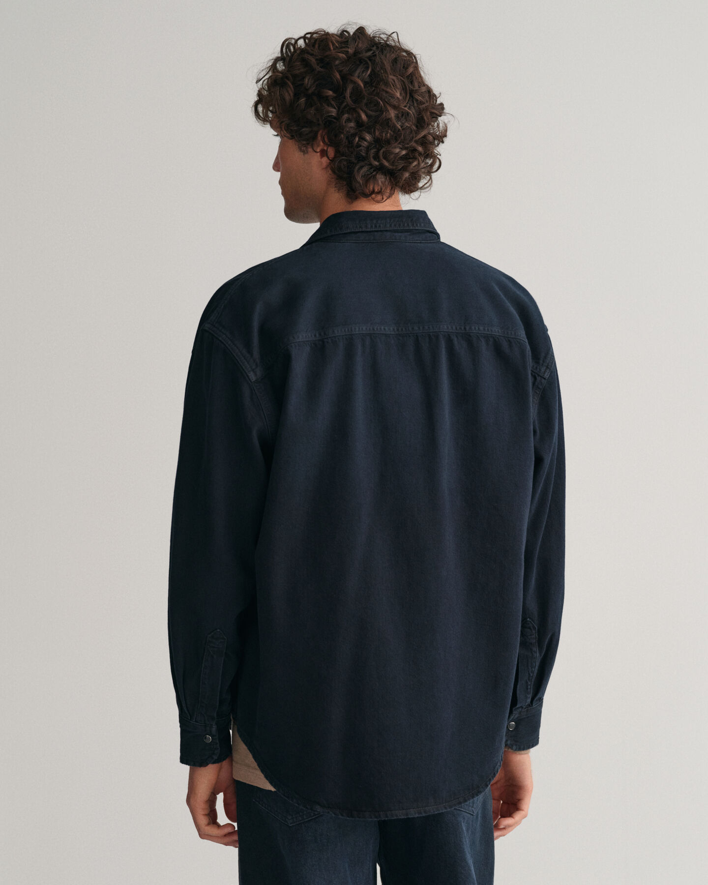 Oversized denim hemd