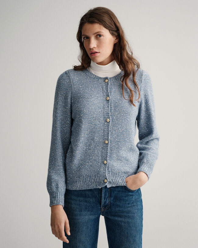 Sparkling vest met ronde hals