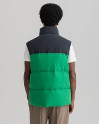 Gewatteerde bodywarmer met blokken