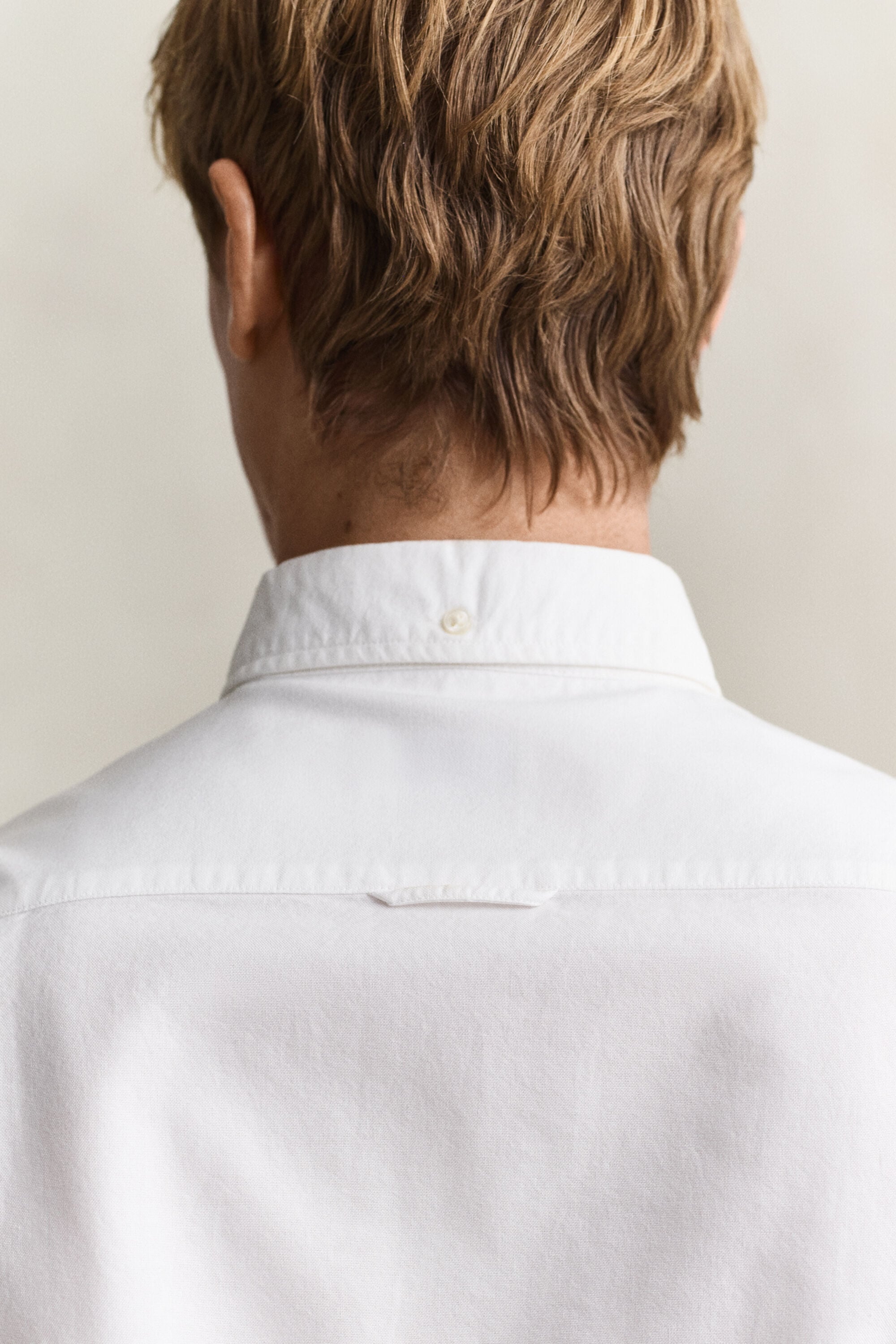 Chemise ajustée en coton Oxford classique
