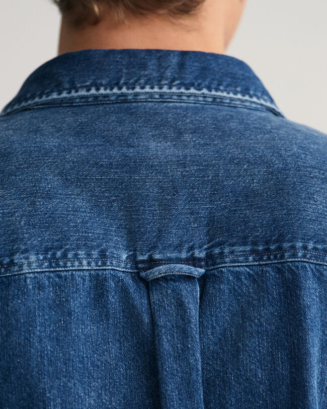 Oversized denim overhemd