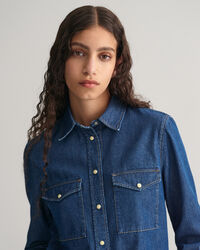 Chemise regular fit en denim