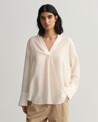 Relaxed Fit blouse met opstaande kraag