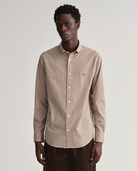 Chemise regular fit en popeline de coton vichy