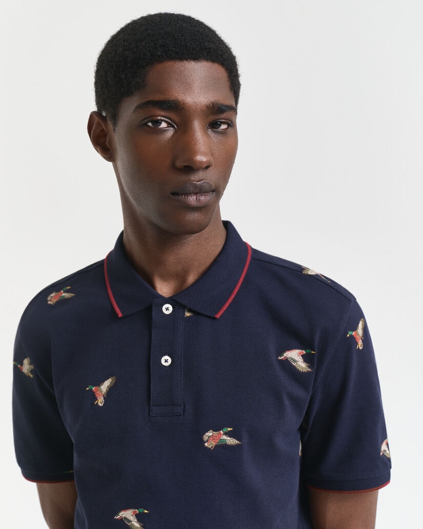 Geborduurd poloshirt