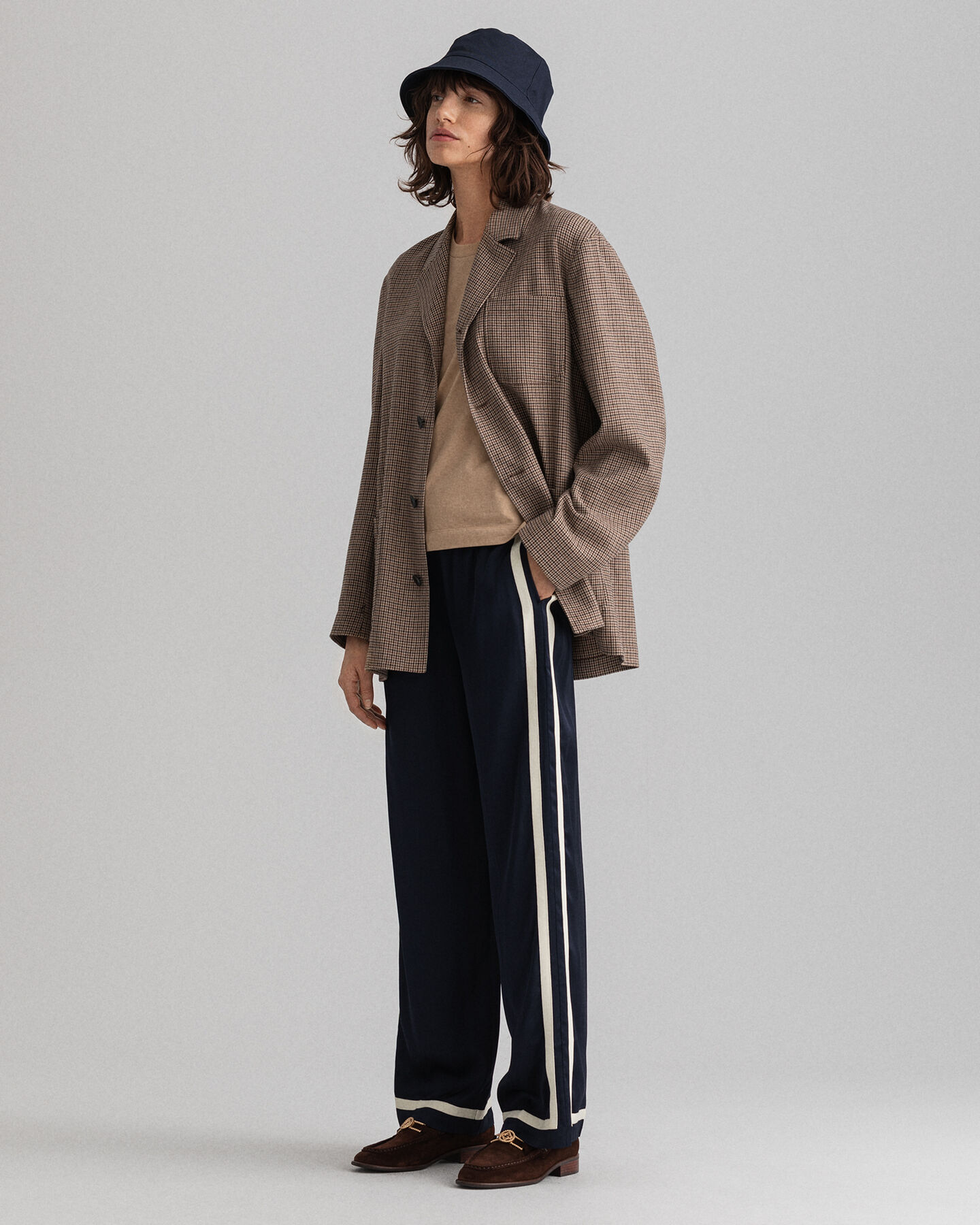 Pull-On satijnen broek