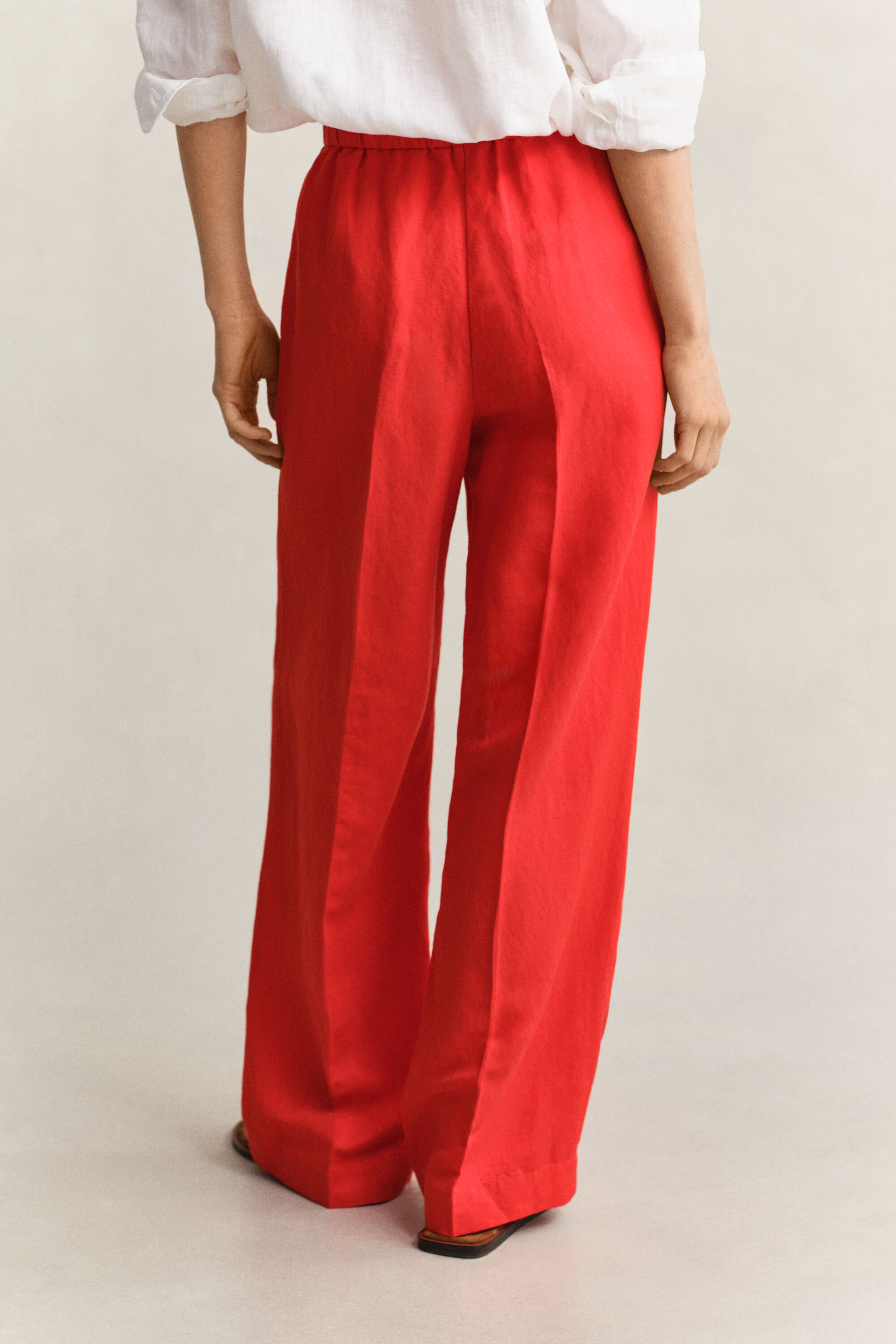 Pantalon en lin mélangé