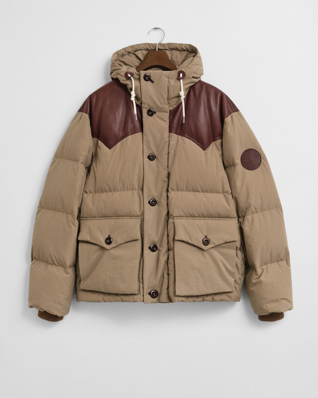 Parka en duvet d'oie et coton