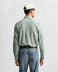 Regular Fit hemd van katoen en linnen