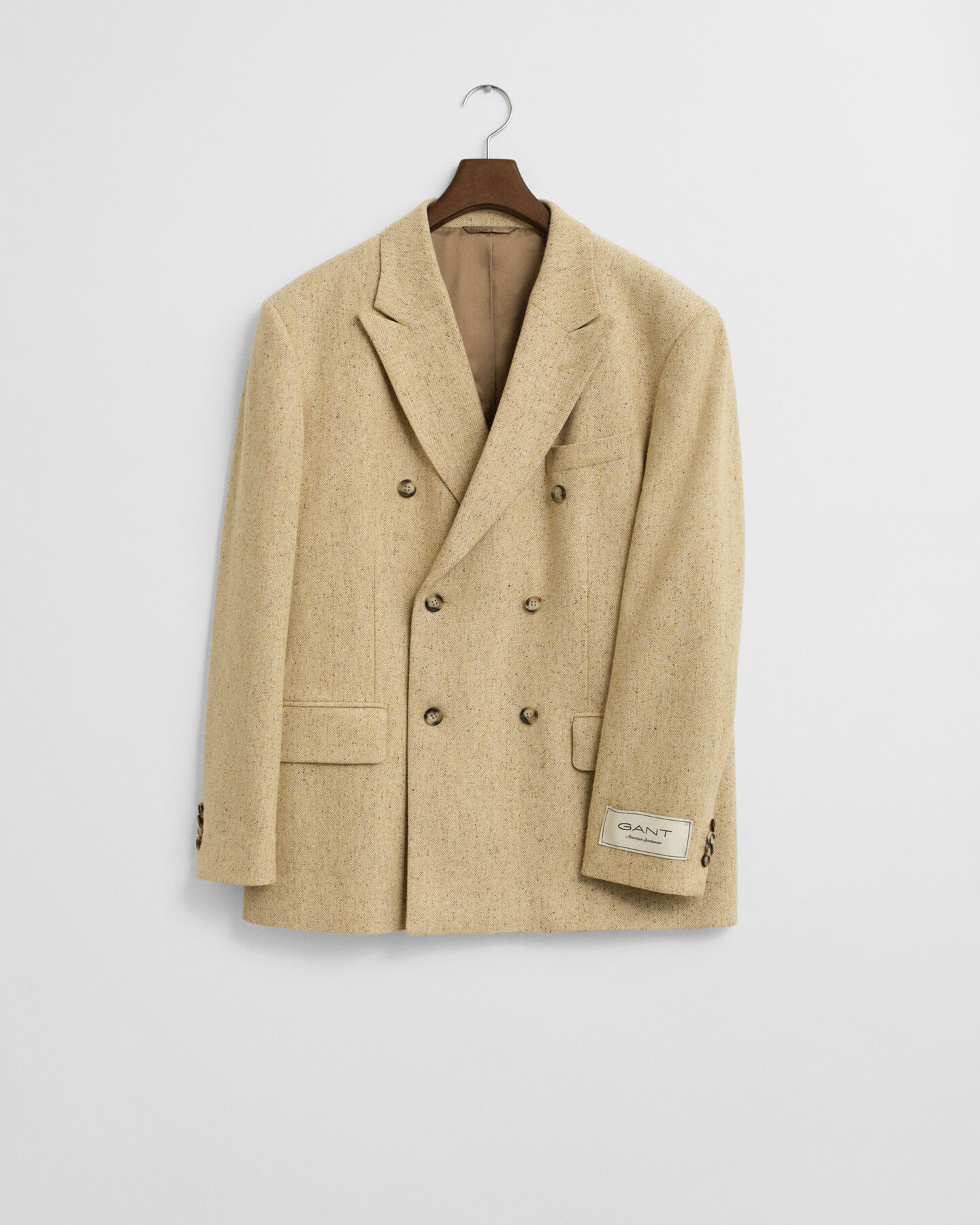 Veste de costume coupe décontractée à chevrons effet moucheté