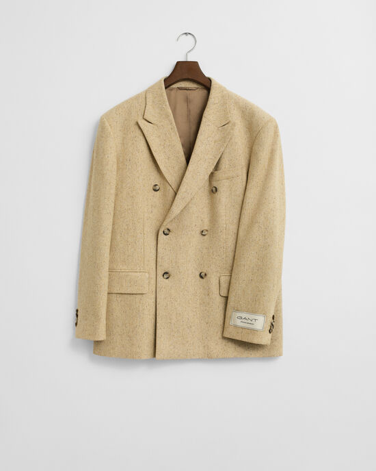 Veste de costume coupe décontractée à chevrons effet moucheté