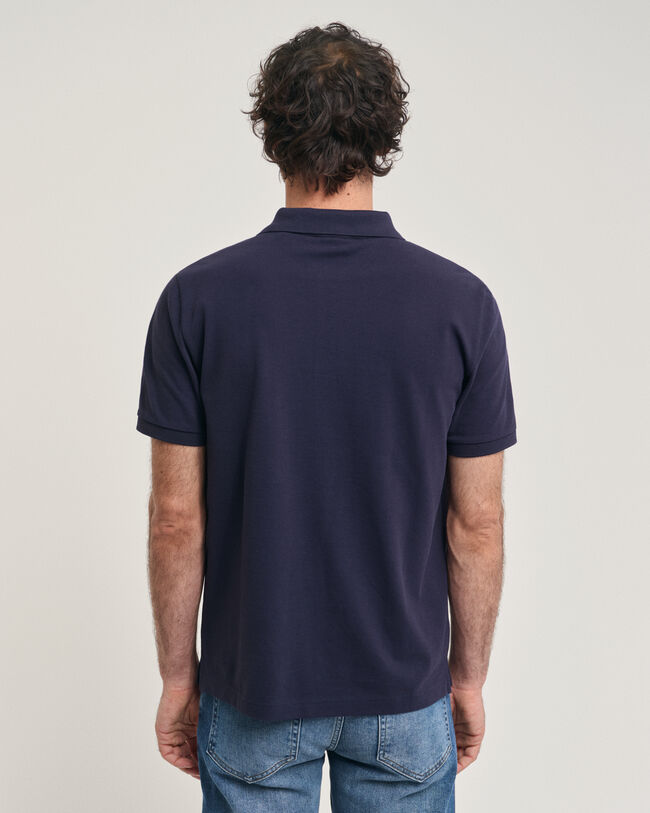 Basic poloshirt met Archive Shield-borduursel