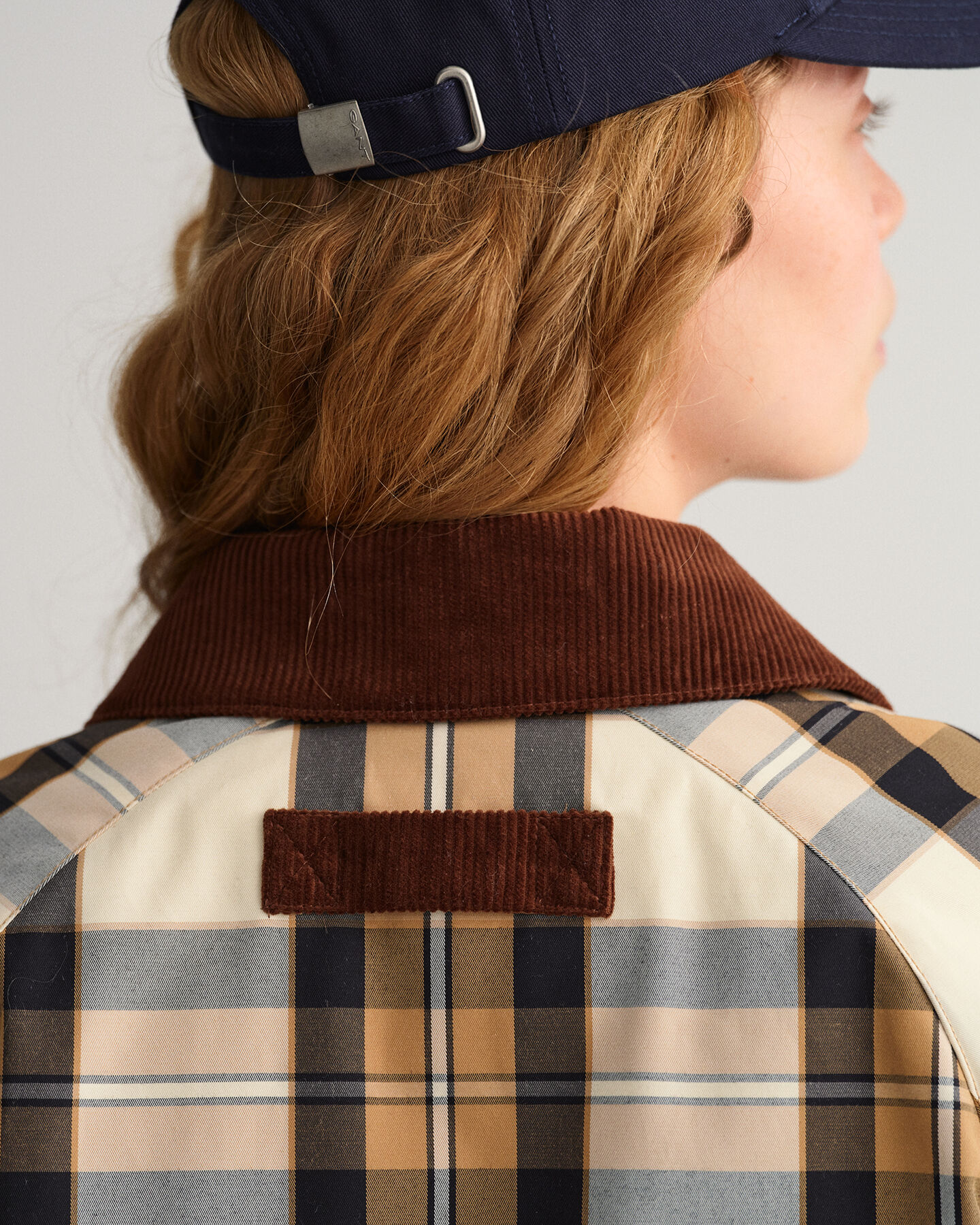 Veste courte à carreaux