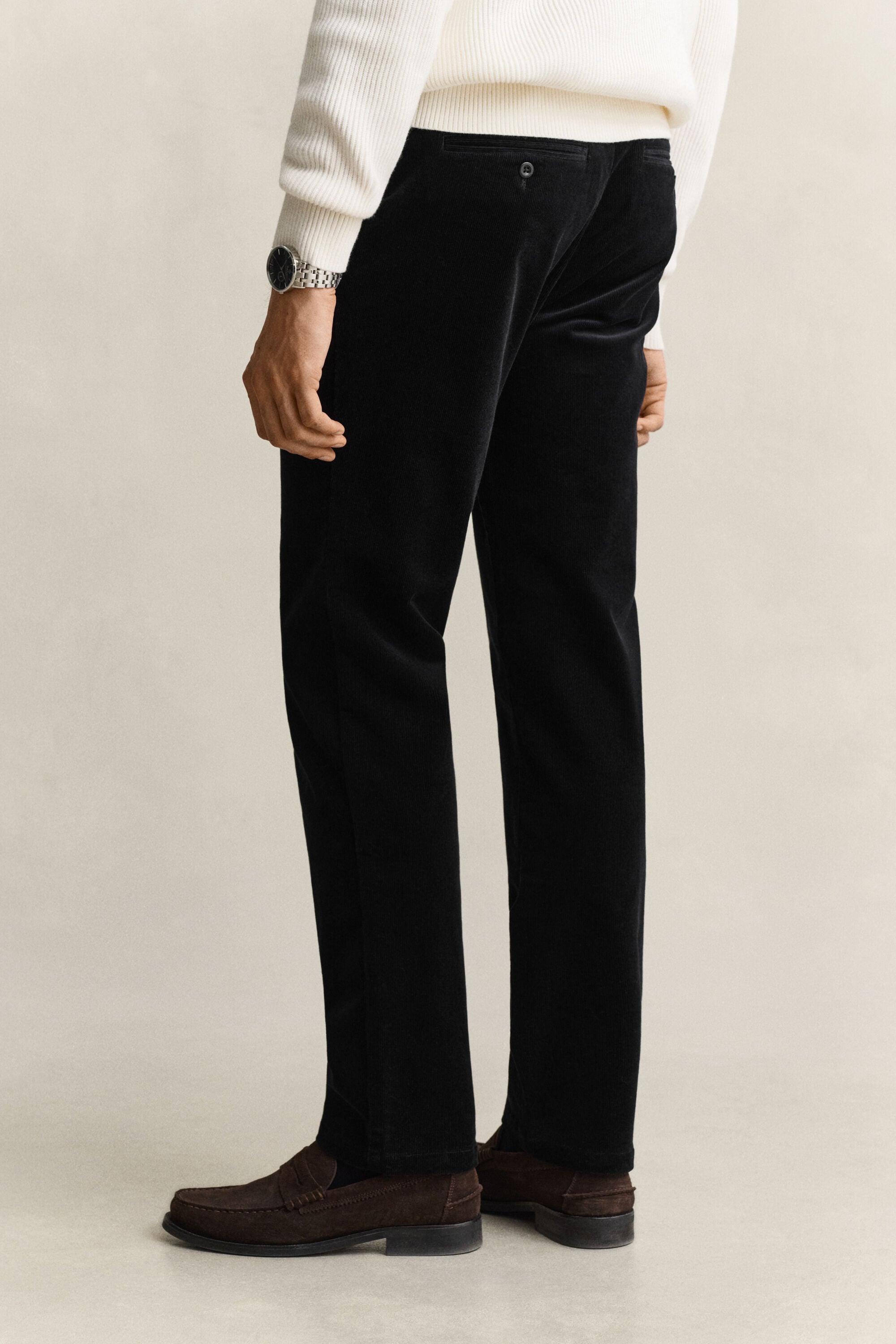 Pantalon Regular en velours côtelé